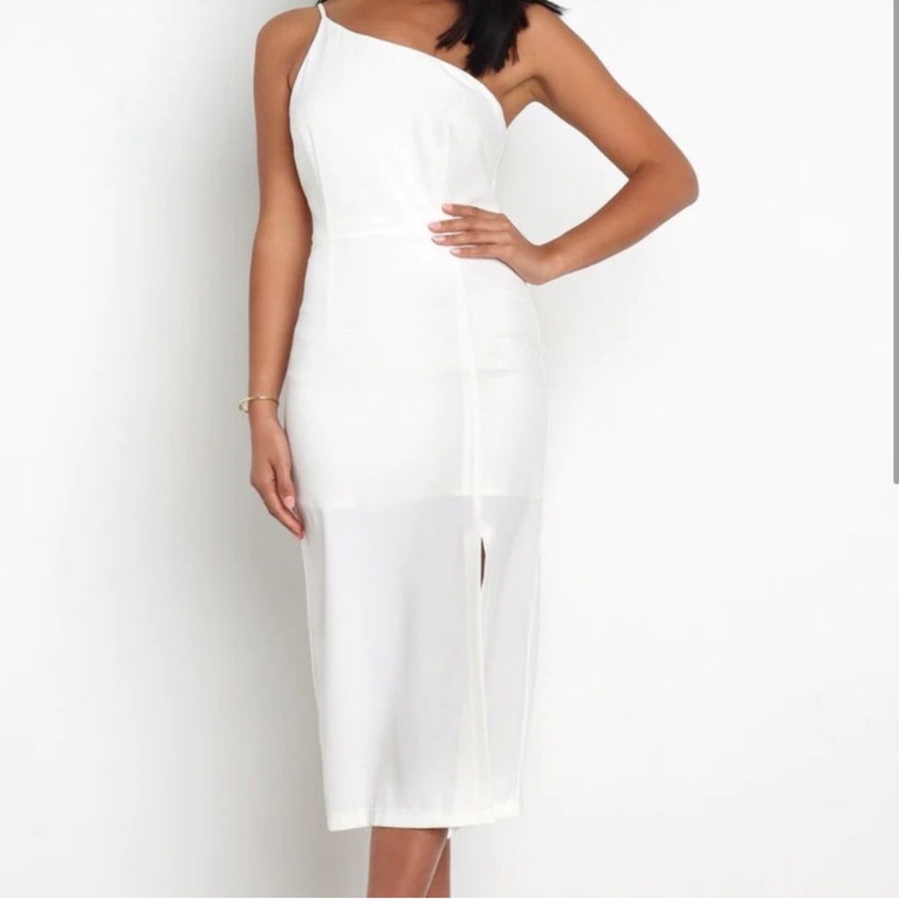 Petal & Pup One Shoulder White Dress - size 6